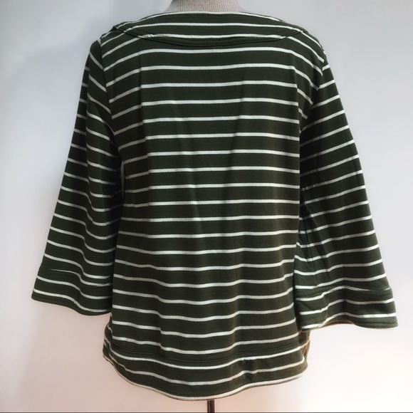 Old Navy  Cotton Babydoll Striped Top Size Medium - Picture 3 of 6
